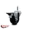 Service Caster 3.5'' Soft Rubber Wheel Swivel 7/16'' Grip Ring Stem Caster with Brake SCC-GR20S3514-SRS-PLB-716138 - alternate 4